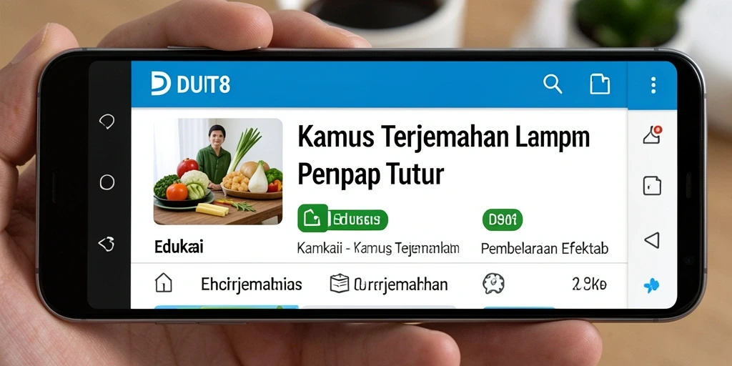 Tampilan antarmuka DUIT8 yang modern dan user-friendly.