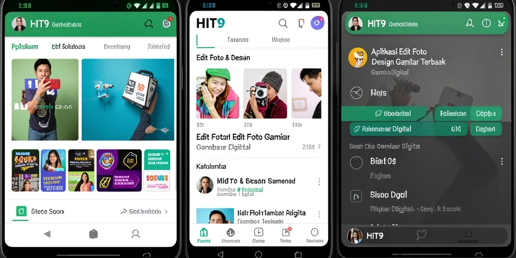 Antarmuka HIT9 yang menarik dan fungsional untuk edit gambar.