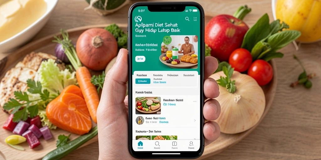 Antarmuka KOSTOTO yang ramah pengguna dan informatif untuk diet sehat.