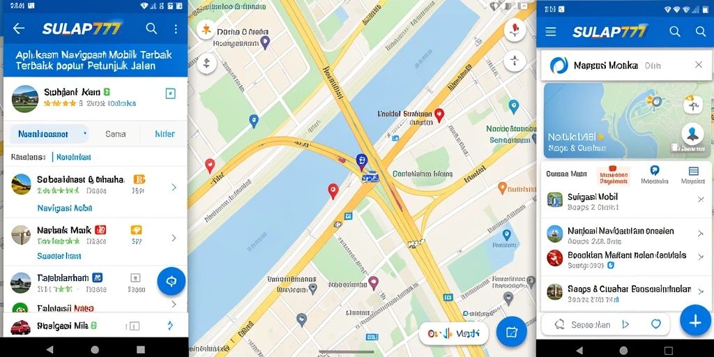 Antarmuka SULAP777 yang user-friendly dan informatif untuk navigasi mobil.