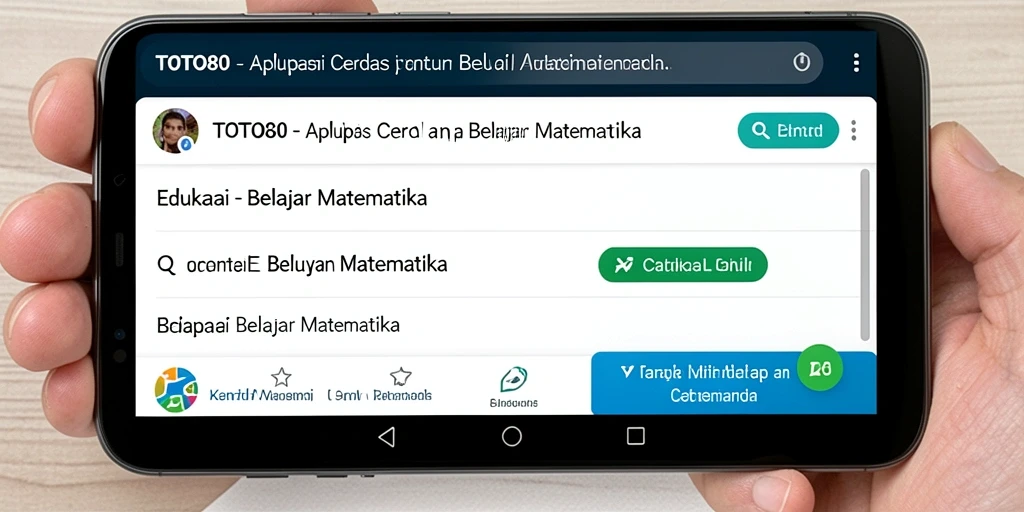 Tampilan antarmuka TOTO80 yang menarik untuk Belajar Matematika.