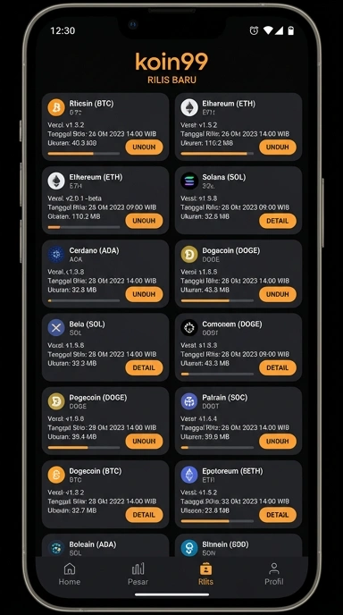 Riwayat Versi Aplikasi koin99 untuk Pengguna Android